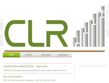 Tablet Screenshot of clrresources.com